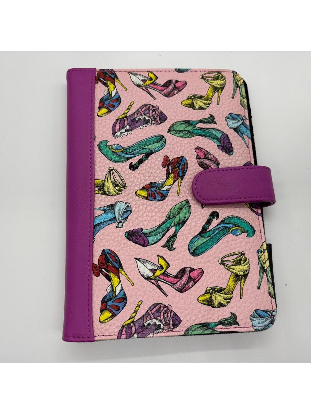 Disney Princess Shoe Collection Mini iPad Case Tablets Readers 8 1/4 x 5.5" Pink
